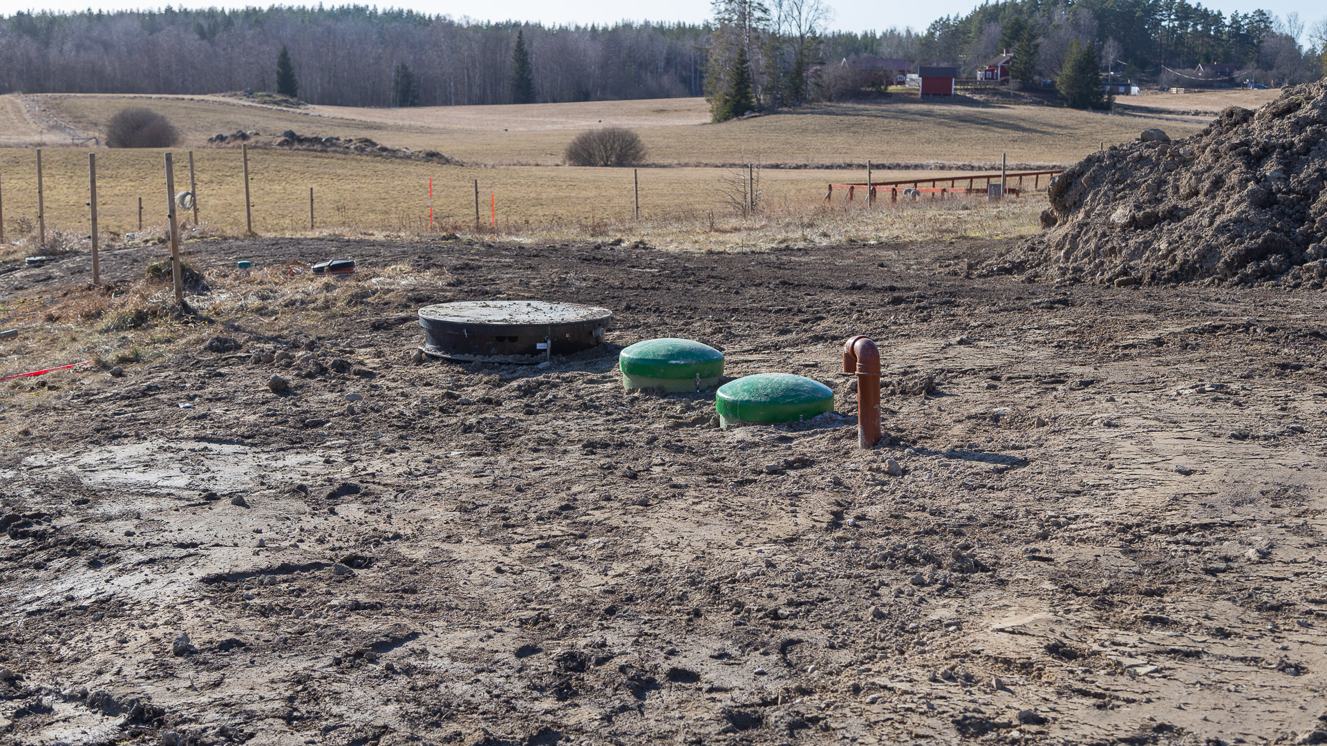 Installation av enskilt avlopp på Lidingö